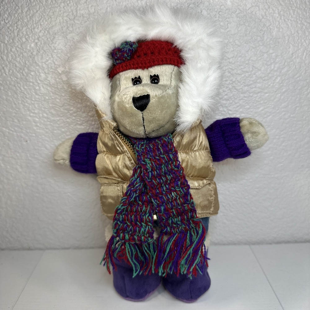 Starbucks Bearista 2006 Bear Wearing Winter Clothes With Hooded Puffy Jacket